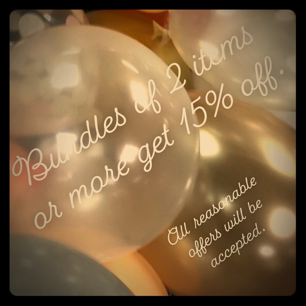 15% discount on bundles of 2 or more items.